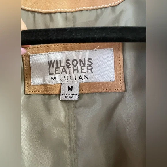 ✨ Wilsons Leather “M. Julian” Tan Suede Jacket – Men’s M ✨ - Picture 5 of 8